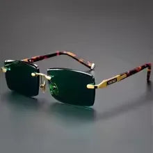 Retro Frameless Men's Sunglasses