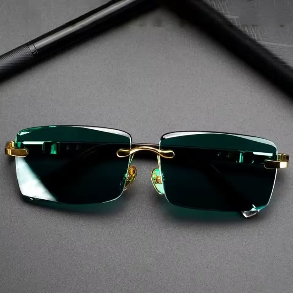 Retro Frameless Men's Sunglasses